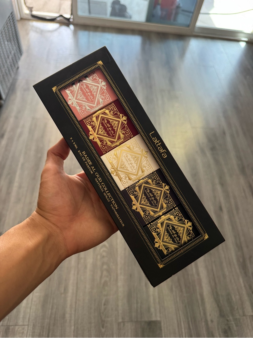Latafa Oud Collection Gift Set - Red, White & Black Accents